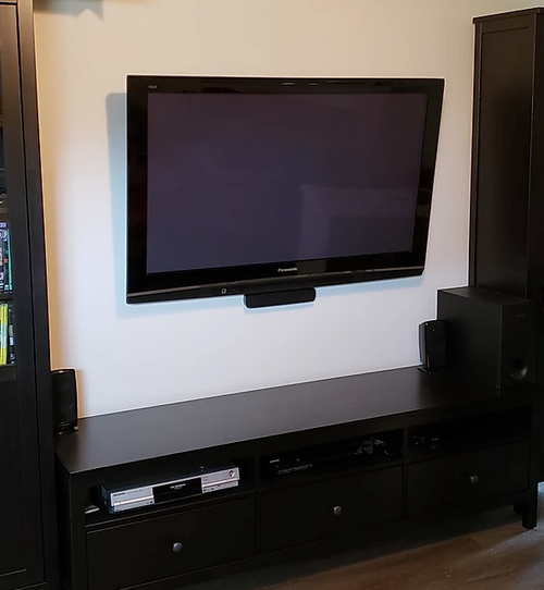 featured image thumbnail for post Wall Mounted TV & Center Channel